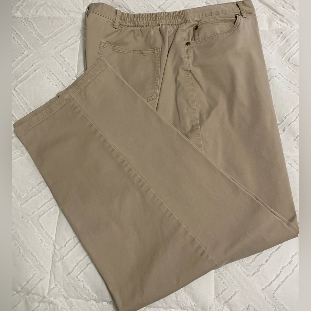 Ruby Rd Tan Chinos Classic Straight-Leg Pants